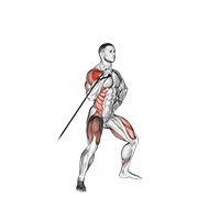 band twisting overhead press