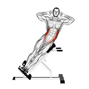 Animación de 45° side bend