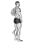 Animación de band front lateral raise