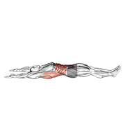 Animación de arms overhead full sit-up (male)